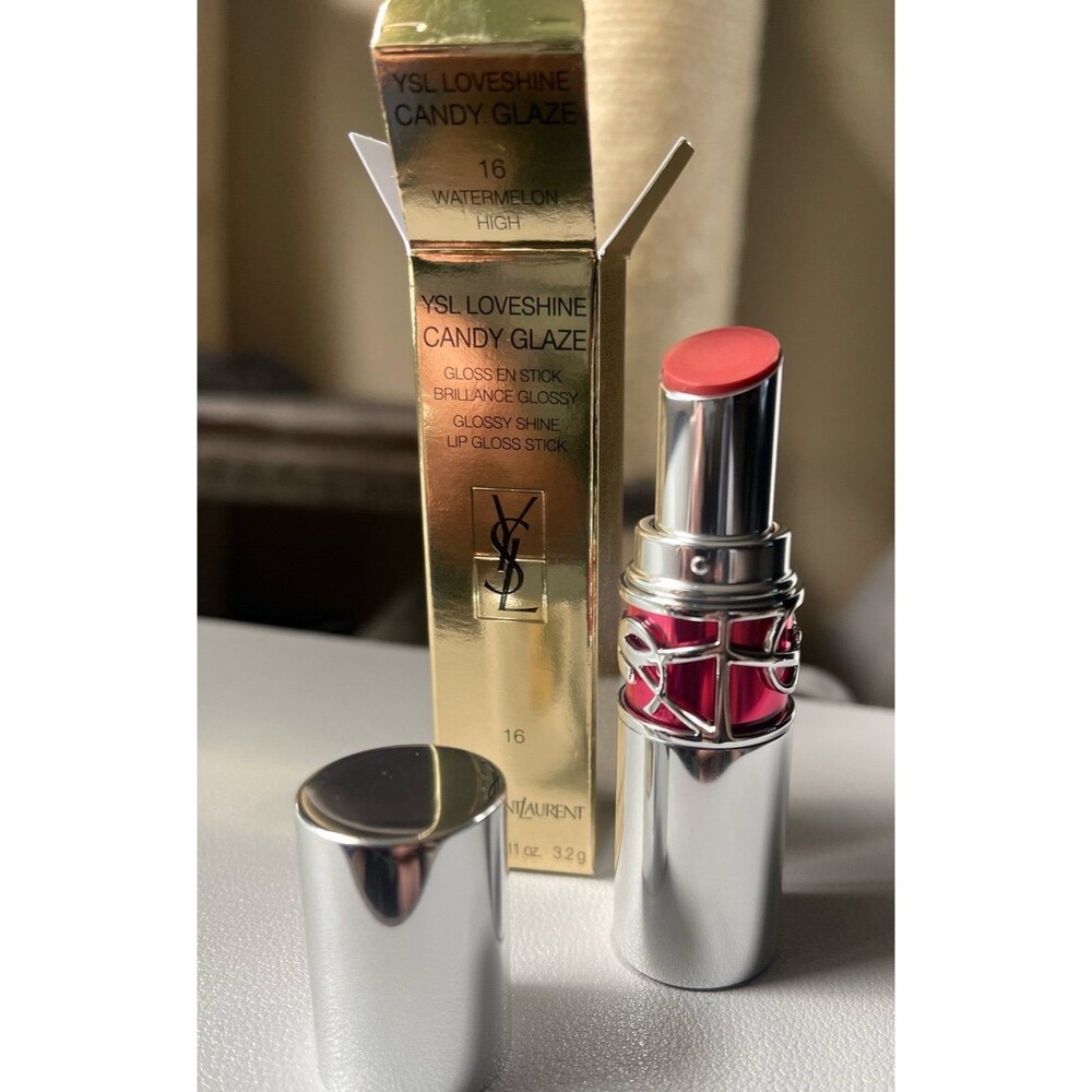 YSL Loveshine Candy Glaze Lip Gloss Stick #16 Watermelon High